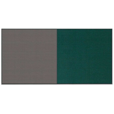 United Visual Products Enclosed Corkboard, 1 Door, 48"x36", 4" Fra UV3409-SATIN-PUMICE